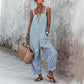 🎁New Arrival 56% OFF💥Women's Casual Striped Spaghetti Strap Jumpsuit