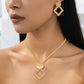 🎁2026 New Arrivals 50% OFF💥Modern Chic Necklace & Earring Set – Gold finish, geometric design & lightweight – perfect for daily elegance or gifting – includes matching pieces for a polished look 💫