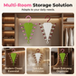 👚LAST DAY 50% OFF⚡Multi-Functional V-Shaped Double Sided Hanger Storage Rack