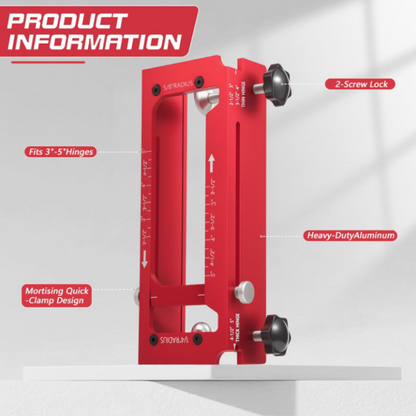 ⏳🔥LIMITED-TIME 55% OFF! ⏰Adjustable Door Hinge Mortise Jig Kit – Precision Routing, Quick Setup & Perfect for Carpenters, Joiners & DIY Home Renovations 🔧✨