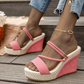 📢📢50% OFF !! ⏰Women’s High Heel Wedge Sandals