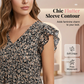 🏖️Summer Hot Sale 57% OFF🏝️Women's Summer V-Neck Ruffle Sleeve Floral Peplum Top