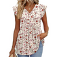 🏖️Summer Hot Sale 57% OFF🏝️Women's Summer V-Neck Ruffle Sleeve Floral Peplum Top