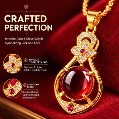 🎉BUY 1 GET 1 FREE🎁Elegant Four-Leaf Clover Teardrop Necklace
