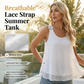 👚 55% OFF NOW! ⏰ Elegant Dot Lace Strap Tank Top – Soft & breathable – Delicate lace straps, flattering fit – perfect for layering or summer chic 🌸