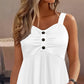 👚 LIMITED-TIME 60% OFF! ✨ Sleeveless Button-Detail Top – Flattering Empire Waist, Soft & Breezy, Versatile Staple ☀️