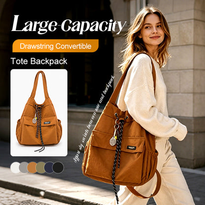 💗LAST DAY SALE 50% OFF⚡Large-Capacity Drawstring Convertible Tote Backpack