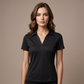 🎁New Arrival 50% OFF💥 Women's Slim-Fit T-Shirt – Lapel V-Neck, Cooling Fabric, Solid Colors 🌿