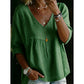 🌸 46% OFF NOW! 🌸Women's Casual V-Neck Lace Trim Top