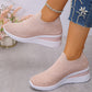 🎁New Arrival 50% OFF💥Women's Rhinestone Mesh Slip-On Wedge Sneakers