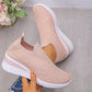 🎁New Arrival 50% OFF💥Women's Rhinestone Mesh Slip-On Wedge Sneakers