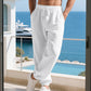 👖 New Arrival 50% OFF!🌬️ Men's Casual Linen Blend Drawstring Pants – Breathable & Relaxed Fit – Summer Essential 🏃
