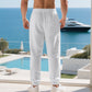 👖 New Arrival 50% OFF!🌬️ Men's Casual Linen Blend Drawstring Pants – Breathable & Relaxed Fit – Summer Essential 🏃