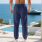 👖 New Arrival 50% OFF!🌬️ Men's Casual Linen Blend Drawstring Pants – Breathable & Relaxed Fit – Summer Essential 🏃