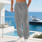 👖 New Arrival 50% OFF!🌬️ Men's Casual Linen Blend Drawstring Pants – Breathable & Relaxed Fit – Summer Essential 🏃
