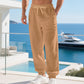 👖 New Arrival 50% OFF!🌬️ Men's Casual Linen Blend Drawstring Pants – Breathable & Relaxed Fit – Summer Essential 🏃