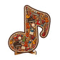 📢📢40% OFF !!!🎶Wooden Musical Note Jigsaw Puzzle🧩