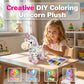💗LAST DAY SALE 50% OFF⚡DIY Color-In Unicorn Plush Toy Kit🦄✨️