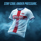⚽️55% OFF🥳England Football Tee – Red Cross & Flag Graphic, Athletic Fit, Breathable for World Cup 2026 🏆⚽