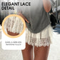 🌸New Arrival 50% OFF🌸Chic Pleated Lace Trim Mini Skirt