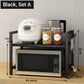 🍳50% OFF !!!✨Expandable Microwave Countertop Rack with Adjustable Shelf & Hooks🧰