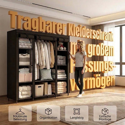 ⏳🔥LIMITED-TIME 50% OFF! ⏰Easy-to-assemble wardrobe made of non-woven fabric