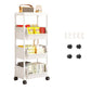 ⏳🔥LIMITED-TIME 50% OFF! ⏰Multi-Tier Rolling Storage Cart for Narrow Spaces