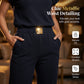 👗 New Arrival 50% OFF 💥 Women's Casual Top & Pants 2-Piece Set – Chic, Wide-Leg, Gold Accents ✨