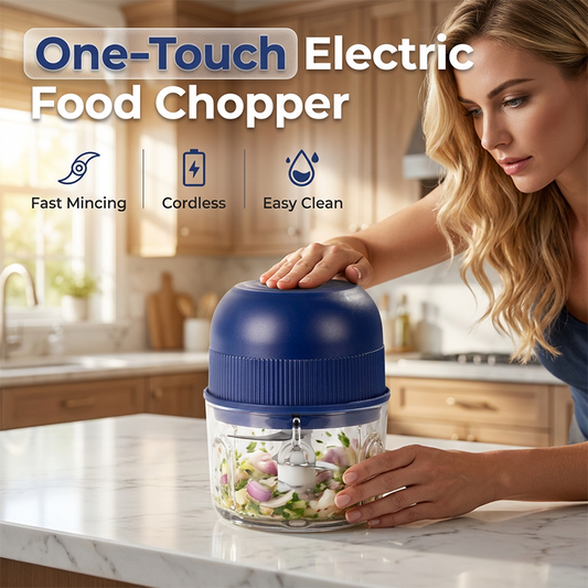 📢📢50% OFF !!!⏰Mini Electric Garlic Chopper Press with Container & 💕Food processor💕