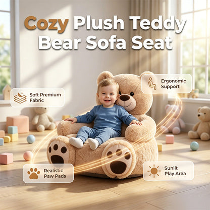 🧸Cartoon Animal Plush Kids Sofa Cushion Seat Teddy Bear Chair