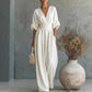 👗 63% OFF NOW! ✨ Women's V-Neck High Waist Wide Leg Jumpsuit – Flowy & lightweight – Flattering fit, perfect for summer events or resort wear – effortless elegance 🌸
