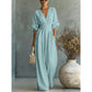 👗 63% OFF NOW! ✨ Women's V-Neck High Waist Wide Leg Jumpsuit – Flowy & lightweight – Flattering fit, perfect for summer events or resort wear – effortless elegance 🌸