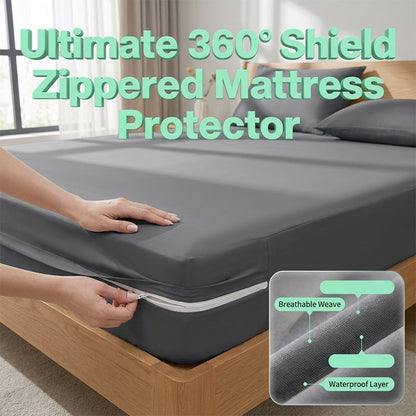 ⏳🔥LIMITED-TIME 50% OFF! ⏰Zippered Mattress Protector with Breathable Fabric