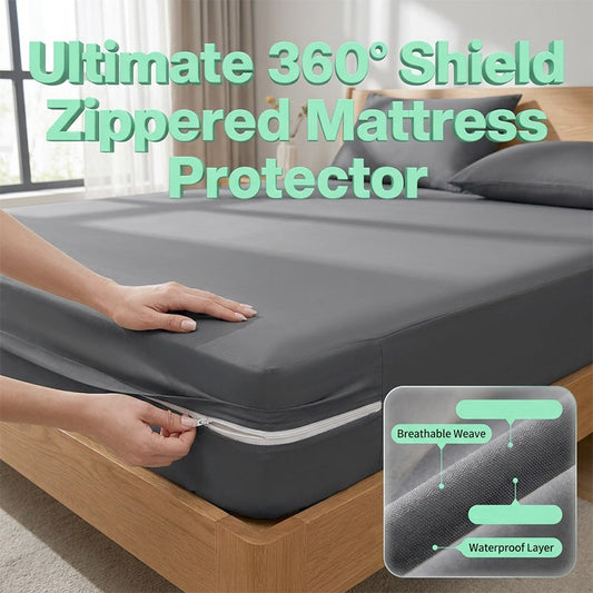 ⏳🔥LIMITED-TIME 50% OFF! ⏰Zippered Mattress Protector with Breathable Fabric