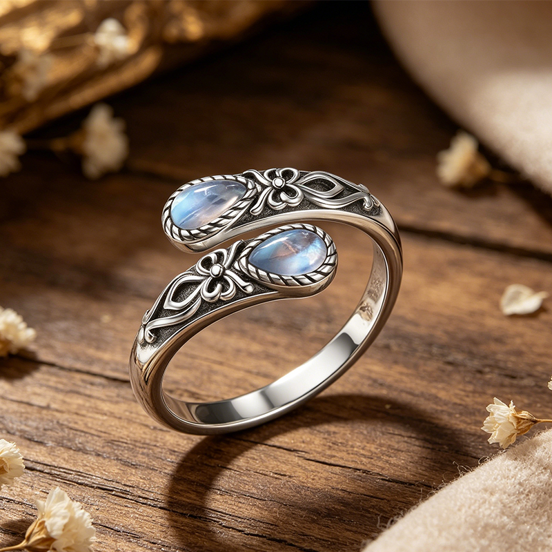 Moonstone Blue (Bow Pattern)