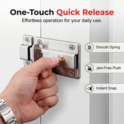 📢📢50% OFF !!!⏰Auto-Rebound Security Door Latch