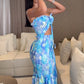 🎁New Arrival 56% OFF💥Women's Sexy Printed Cut-Out Dress