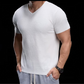 👕 LIMITED-TIME 55% OFF! ✨ Breathable V-Neck Knit Tee – Textured Finish, Athletic Fit, Gym to Street 🏋️