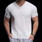 👕 LIMITED-TIME 55% OFF! ✨ Breathable V-Neck Knit Tee – Textured Finish, Athletic Fit, Gym to Street 🏋️