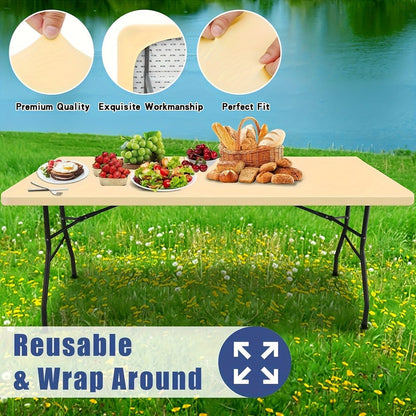 ⏳🔥LIMITED-TIME 50% OFF! ⏰Fitted Spandex Table Cover for Rectangular & Square Tables