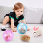 🐹 Electric Plush Hamster Rolling Ball Toy – Crafted from child-safe, soft plush materials with no sharp edges. Built to withstand bumps & tumbles, and easy to wipe clean after messy play 🧼