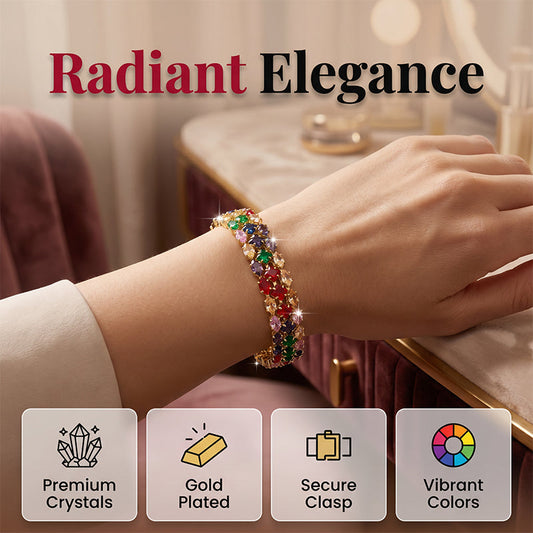 🥳2026 HOT SALE🥳💞50K+ SOLD!✨ 💝 Women's Elegant Multicolor Tennis Bracelet