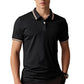 🚆 LIMITED-TIME 50% OFF! ⏰Men's Contrast Lapel Quick-Dry Short Sleeve T-Shirt – A crisp, collared look without the weight of a full polo. Quick-dry, crease-resistant fabric for busy mornings & commutes. Pairs perfectly with chinos, jeans & shorts 🕶️