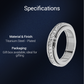💍New Arrivals 50% OFF💥Titanium Steel Rotatable Spinner Ring with Zirconia – Sparkling Fidget Anxiety Relief Band, Stackable Daily Wear Wedding Promise Ring for Men Women
