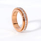 💍New Arrivals 50% OFF💥Titanium Steel Rotatable Spinner Ring with Zirconia – Sparkling Fidget Anxiety Relief Band, Stackable Daily Wear Wedding Promise Ring for Men Women