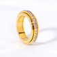 💍New Arrivals 50% OFF💥Titanium Steel Rotatable Spinner Ring with Zirconia – Sparkling Fidget Anxiety Relief Band, Stackable Daily Wear Wedding Promise Ring for Men Women