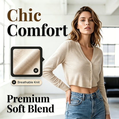 🧥 New Arrivals 50% OFF✨Women Thin Cropped Cardigan Button Front Summer Shawl for Slip Dress