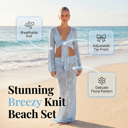 🎁New Arrivals 60% OFF💥Women Knit Beach Cover Up Set