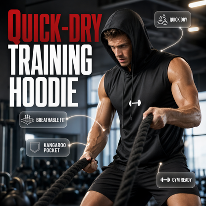 🏃‍♂️Sleeveless Gym Hoodie – Full range of motion & cool comfort – Move without limits.