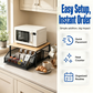 🍳 50% OFF NOW! 🗄️ 2-Tier Kitchen Microwave Stand with Slide-Out Drawer – Heavy-Duty Countertop Shelf, Space-Saving & Easy Access ✨